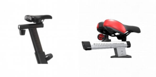 Seats of NordicTrack Commercial S15i Studio Cycle and Life Fitness IC6 Indoor Cycle.